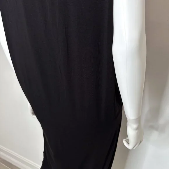 Halston Heritage Sleeveless Casual Tank Midi Dress in Black Women's Size M - Picture 11 of 14